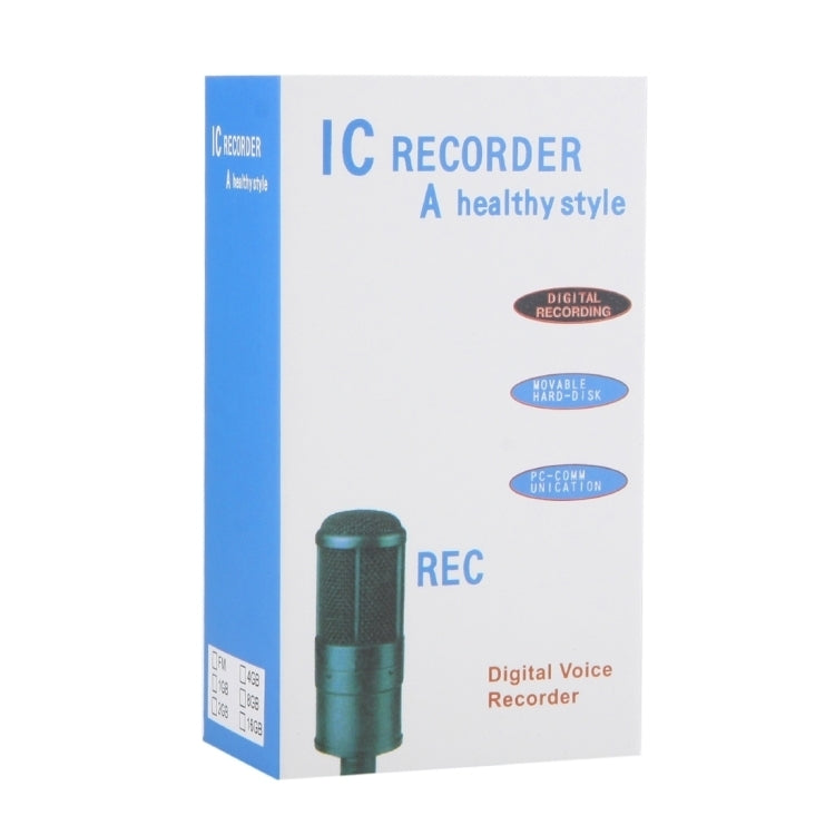 8GB Digital Voice Recorder Dictaphone MP3 Player, Support Telephone recording, VOX function, Power supply: 2 x AAA battery(Black)(Black) - Other Style by PMC TechLife | Online Shopping South Africa | PMC TechLife | Buy Now Pay Later Mobicred