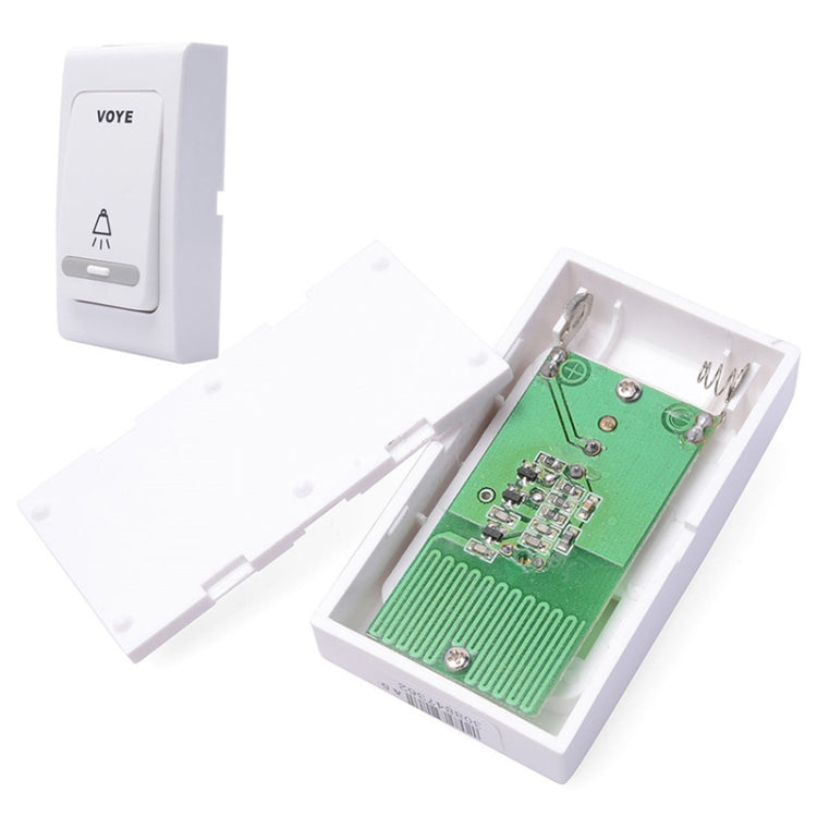 VOYE V006B2 Wireless Remote Control Chime Door Bell with Double-Receiver(White) - free shipping - PMC TechLife - Order now!