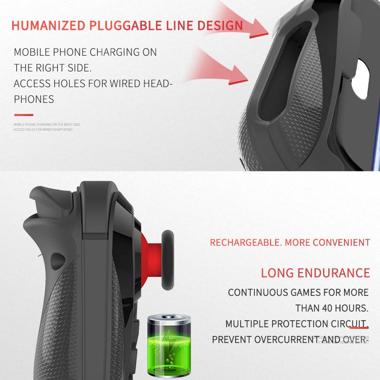 One-hand Stretch Retractable Bluetooth Gamepad, Bluetooth Distance: 10m, For Android, iOS Mobile Phone Below 6.8 inch - Controller Gamepad by PMC TechLife | Online Shopping South Africa | PMC TechLife