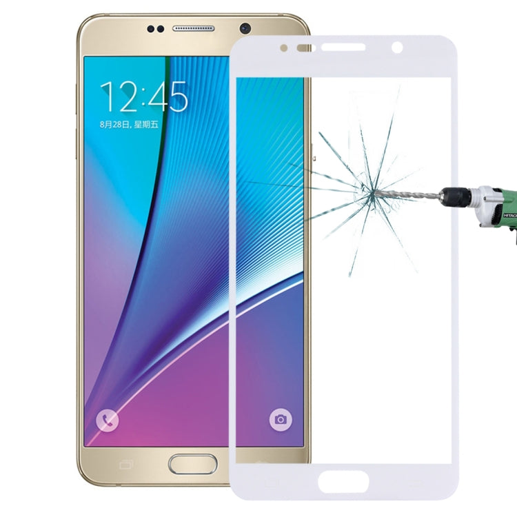 For Galaxy Note 5 / N920 0.26mm 9H Surface Hardness Explosion-proof Silk-screen Tempered Glass Full Screen Film (White) - Galaxy Tempered Glass by PMC TechLife | Online Shopping South Africa | PMC TechLife | Buy Now Pay Later Mobicred