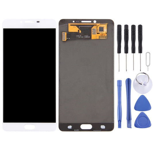Original LCD Display + Touch Panel for Galaxy C9 Pro / C9000(White) - LCD Screen by PMC Jewellery | Online Shopping South Africa | PMC Jewellery
