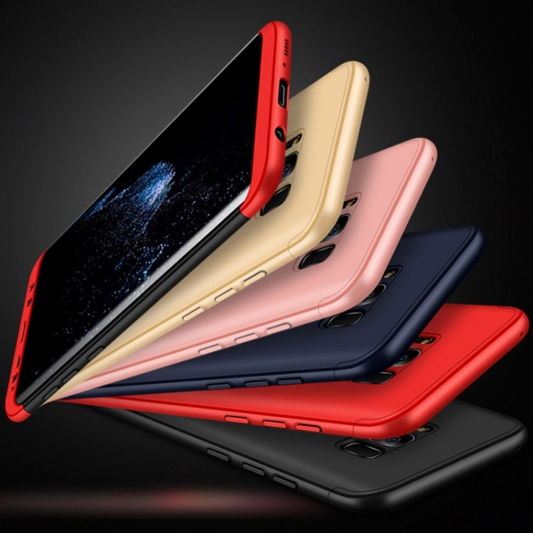 GKK for Galaxy S8 PC Three - paragraph Shield 360 Degrees Full Coverage Protective Case Back Cover(Red) - Galaxy Phone Cases by GKK | Online Shopping South Africa | PMC TechLife | Buy Now Pay Later Mobicred