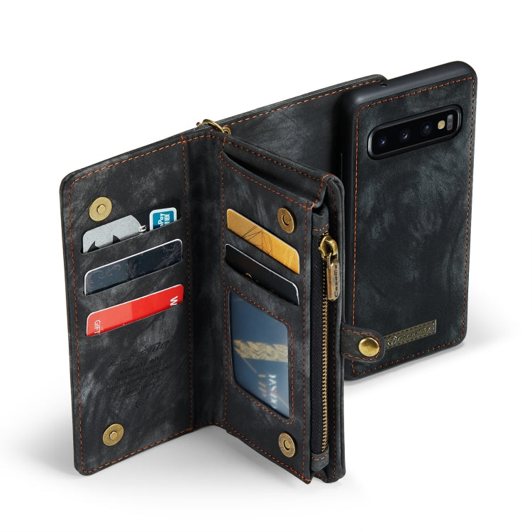 For Samsung Galaxy S10 CaseMe-008 Detachable Multifunctional Flip Leather Phone Case(Black) - Galaxy Phone Cases by CaseMe | Online Shopping South Africa | PMC TechLife | Buy Now Pay Later Mobicred