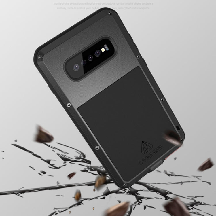 LOVE MEI Powerful Dustproof Shockproof Splashproof Metal + Silicone Combination Case for Galaxy S10+ (White) - Galaxy Phone Cases by LOVE MEI | Online Shopping South Africa | PMC TechLife | Buy Now Pay Later Mobicred
