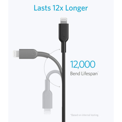 ANKER PowerLine II USB-C / Type-C to 8 Pin MFI Certificated Data Cable, Length: 0.9m(Black) - MFI Cable by ANKER | Online Shopping South Africa | PMC Jewellery | Buy Now Pay Later Mobicred