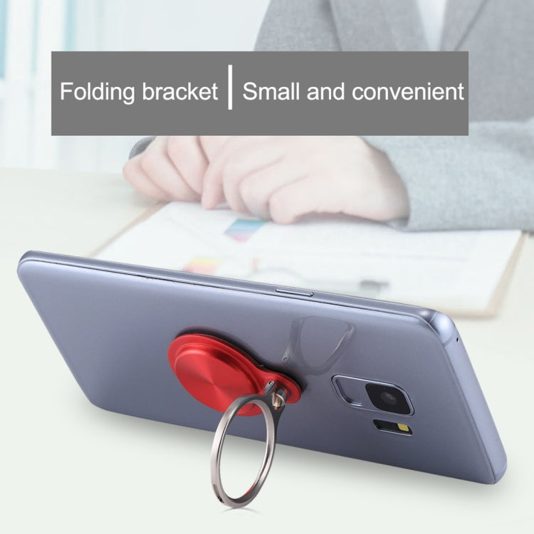 Universal CD Pattern Metal Mobile Phone Ring Holder(Red) - Ring Holder by PMC TechLife | Online Shopping South Africa | PMC TechLife