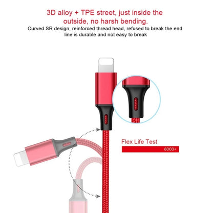 For iPhone / Apple Watch 2 In 1 8 Pin + Magnetic Charging Base Multi-function Charging Cable, Length: 1m(Red) - Multifunction Cable by PMC Jewellery | Online Shopping South Africa | PMC Jewellery