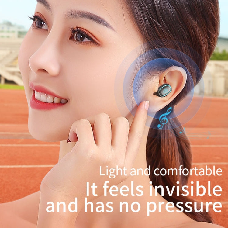 C1 Bluetooth 5.0 TWS Polygonal Touch Digital Display True Wireless Bluetooth Earphone with Charging Box(Blue) - TWS Earphone by PMC Jewellery | Online Shopping South Africa | PMC Jewellery