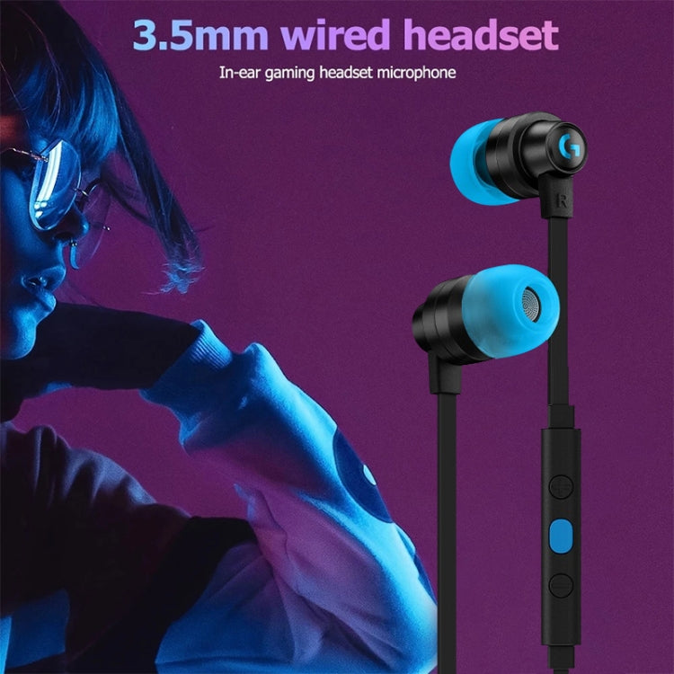 Logitech G333 In-ear Gaming Wired Earphone with Microphone, Standard Version(Purple) - In Ear Wired Earphone by Logitech | Online Shopping South Africa | PMC Jewellery | Buy Now Pay Later Mobicred