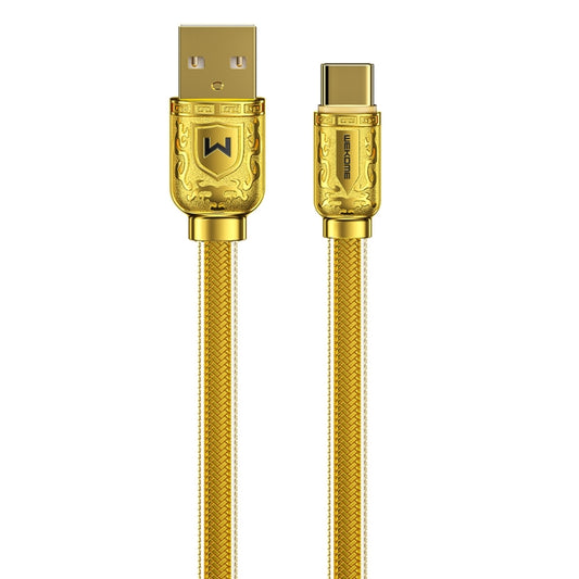 WK WDC-161 6A Type-C / USB-C Fast Charging Data Cable, Length: 1m(Gold) - USB-C & Type-C Cable by WK | Online Shopping South Africa | PMC Jewellery | Buy Now Pay Later Mobicred