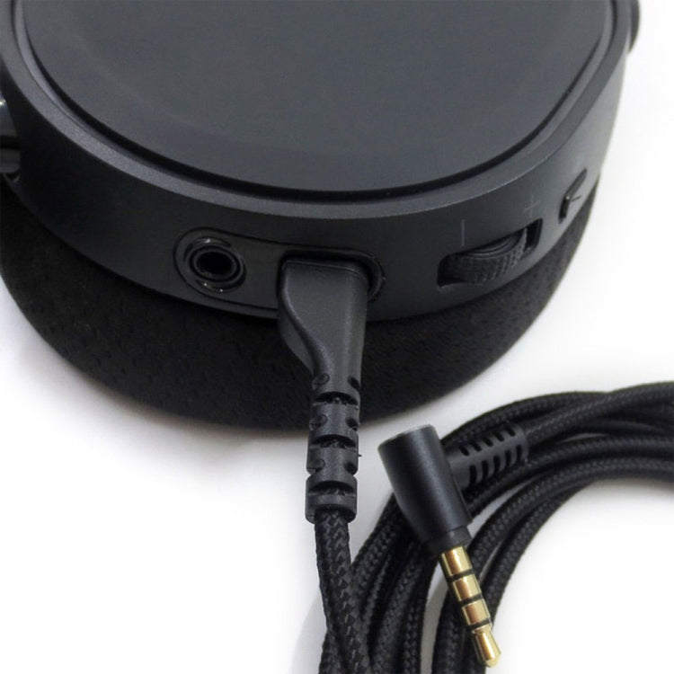 ZS0135 For SteelSeries Arctis 3 / 5 / 7 Earphone Audio Cable, Cable Length: 2m(Black) - Headset Accessories by PMC TechLife | Online Shopping South Africa | PMC TechLife