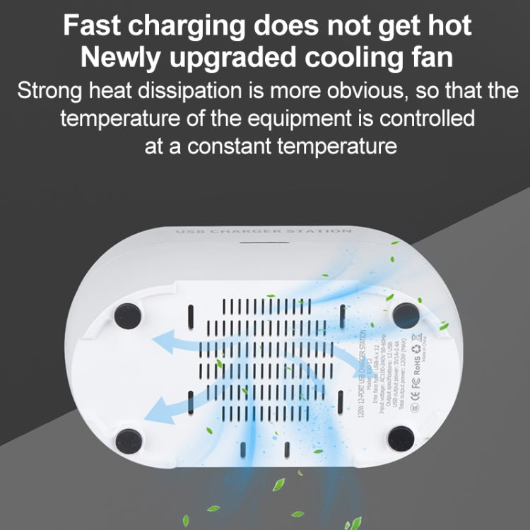 830 180W 30 USB Ports Multifunction Smart Charger Station AC100-240V, US Plug (White) - Multifunction Charger by PMC TechLife | Online Shopping South Africa | PMC TechLife