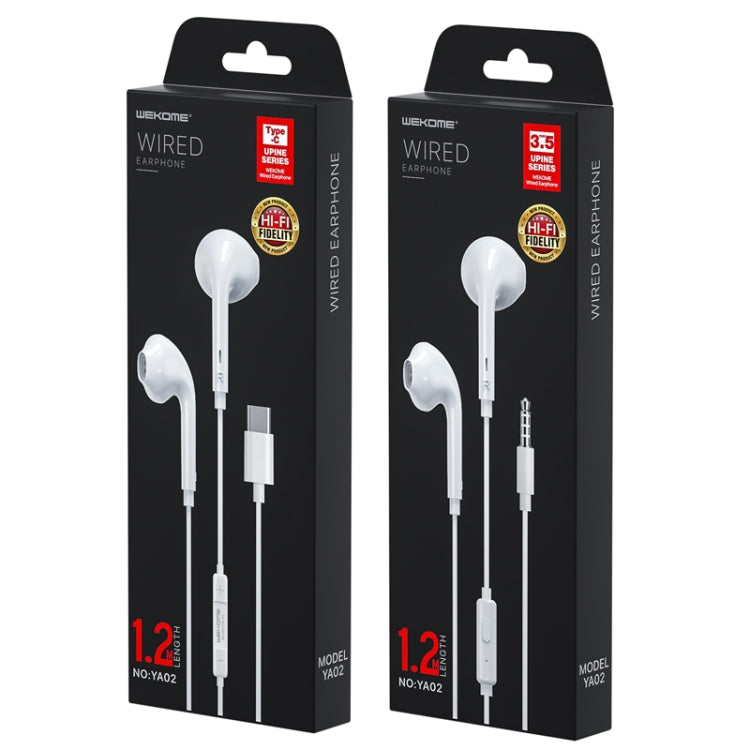 WK YA-02 3.5mm In-Ear Wired Call Music Earphone, Length: 1.2m - In Ear Wired Earphone by WK | Online Shopping South Africa | PMC TechLife