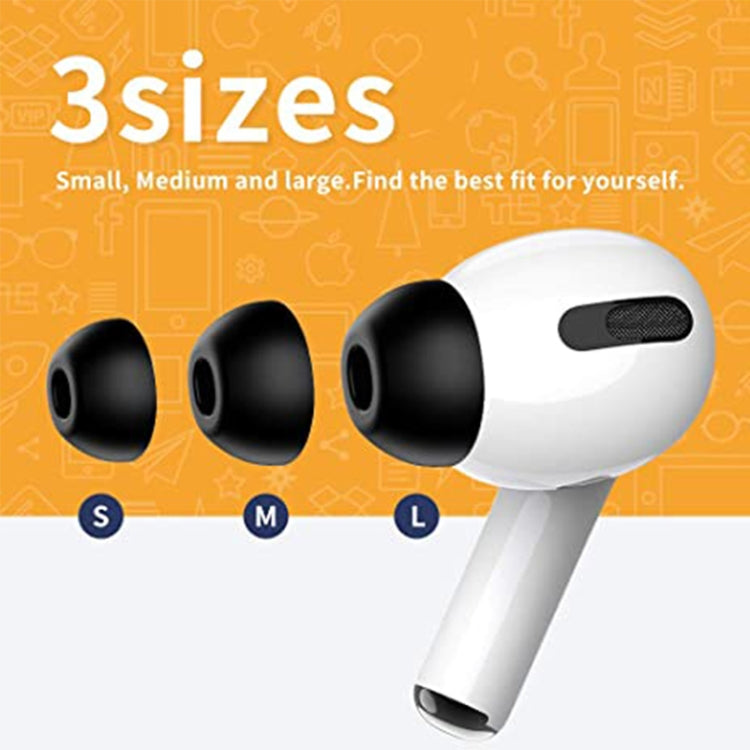 ZS0164 Slow Rebound Foam Earmuffs for AirPods Pro, Size: S (Black) - Anti-dust & Ear Caps by PMC TechLife | Online Shopping South Africa | PMC TechLife
