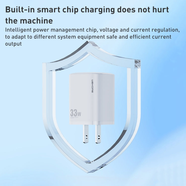 WK WP-U140 33W Power Series USB+USB-C/Type-C Fast Charger, Specifications: US Plug(White) - USB Charger by WK | Online Shopping South Africa | PMC TechLife | Buy Now Pay Later Mobicred