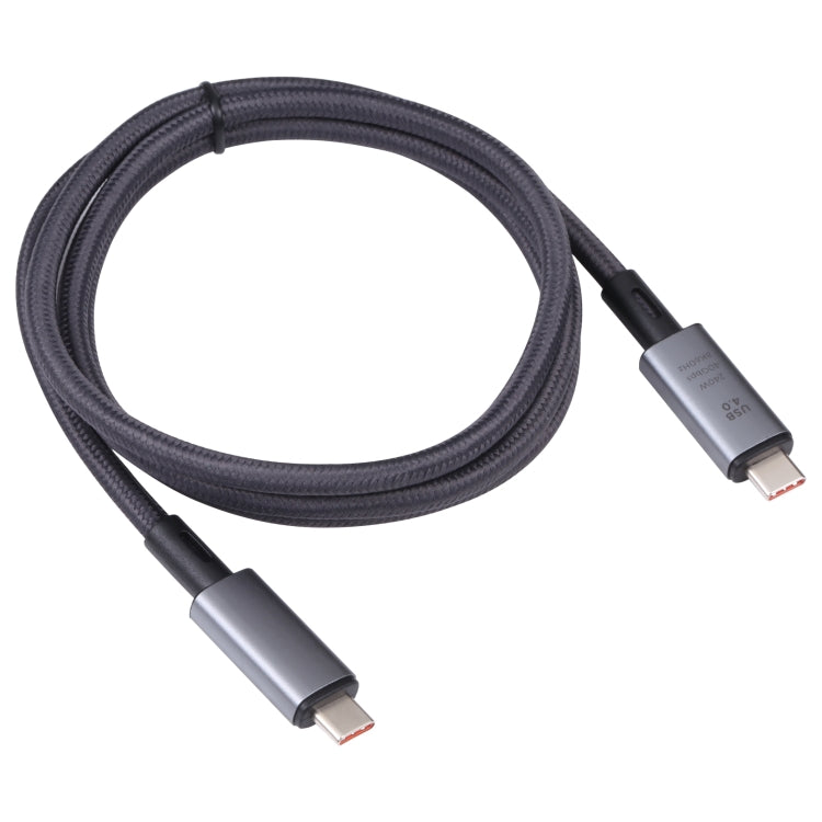 40Gbps 8K USB-C/Type-C to USB-C/Type-C Video Cable Compatible with USB 4, Length: 1m(Black) - Video & Audio Cable by PMC Jewellery | Online Shopping South Africa | PMC Jewellery