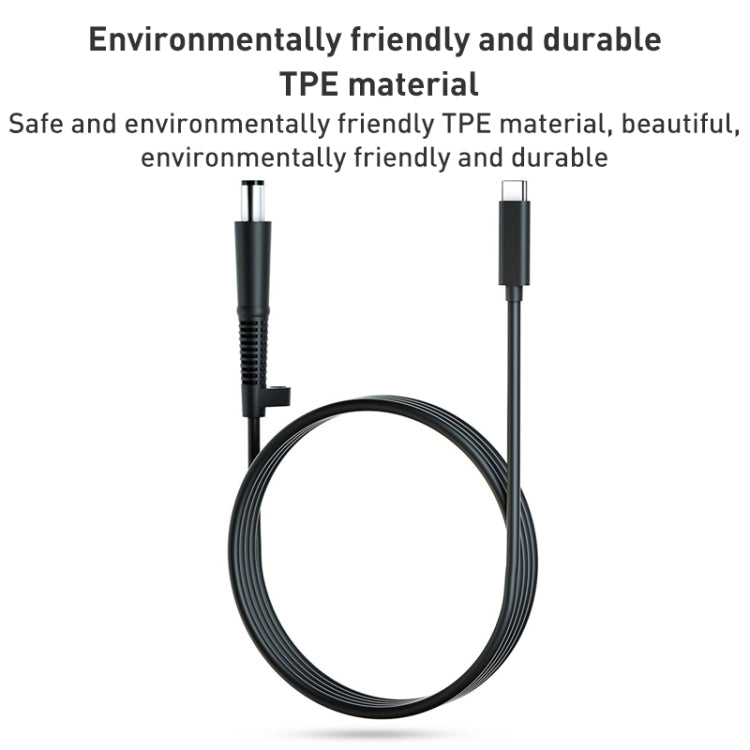 USB-C / Type-C to 7.4 x 0.6mm Laptop Power Charging Cable, Cable Length: about 1.5m(Black) - For HP by PMC Jewellery | Online Shopping South Africa | PMC Jewellery