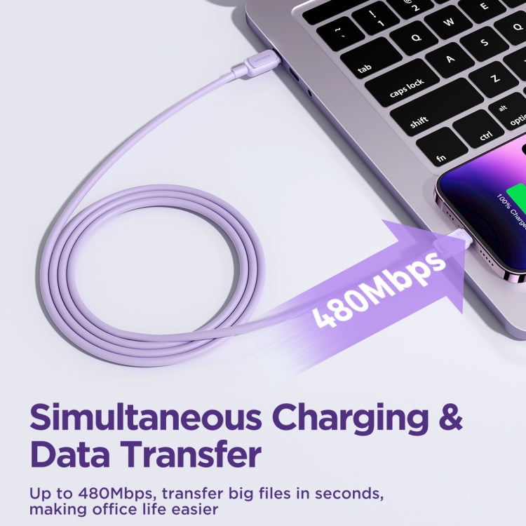JOYROOM S-CL020A14 Multi-Color Series 20W USB-C / Type-C to 8 Pin Fast Charging Data Cable, Length:1.2m (Purple) - 2 in 1 Cable by JOYROOM | Online Shopping South Africa | PMC Jewellery