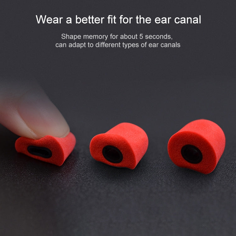 A Pair KZ Soft Memory Foam Earbuds For All In-Ear Earphone(Red) - Anti-dust & Ear Caps by KZ | Online Shopping South Africa | PMC Jewellery