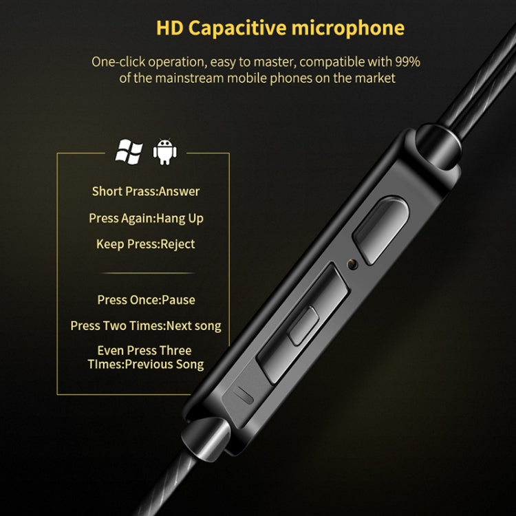 QKZ CK3 HIFI In-ear Four-unit Music Headphones (White) - Sport Earphone by QKZ | Online Shopping South Africa | PMC TechLife | Buy Now Pay Later Mobicred