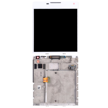 Original LCD Screen for BlackBerry Passport Q30 Digitizer Full Assembly with Frame(White) - For BlackBerry by PMC Jewellery | Online Shopping South Africa | PMC Jewellery