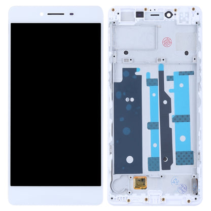 TFT LCD Screen for OPPO R7s Digitizer Full Assembly with Frame(White) - LCD Screen by PMC Jewellery | Online Shopping South Africa | PMC Jewellery