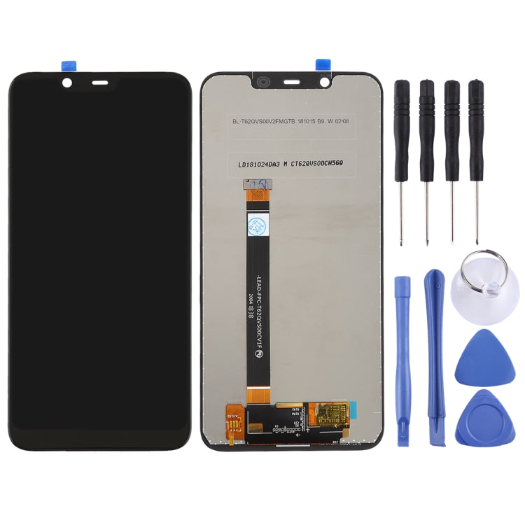 TFT LCD Screen for Nokia X7 / 8.1 / 7.1 Plus TA-1131 with Digitizer Full Assembly (Black) - free shipping - PMC TechLife - Order now!