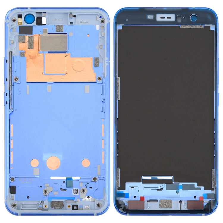 for HTC U11 Front Housing LCD Frame Bezel Plate(Blue) - Full Housing Cover by PMC TechLife | Online Shopping South Africa | PMC TechLife