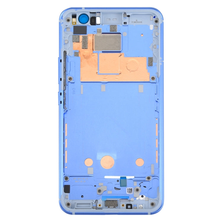for HTC U11 Front Housing LCD Frame Bezel Plate(Blue) - Full Housing Cover by PMC TechLife | Online Shopping South Africa | PMC TechLife