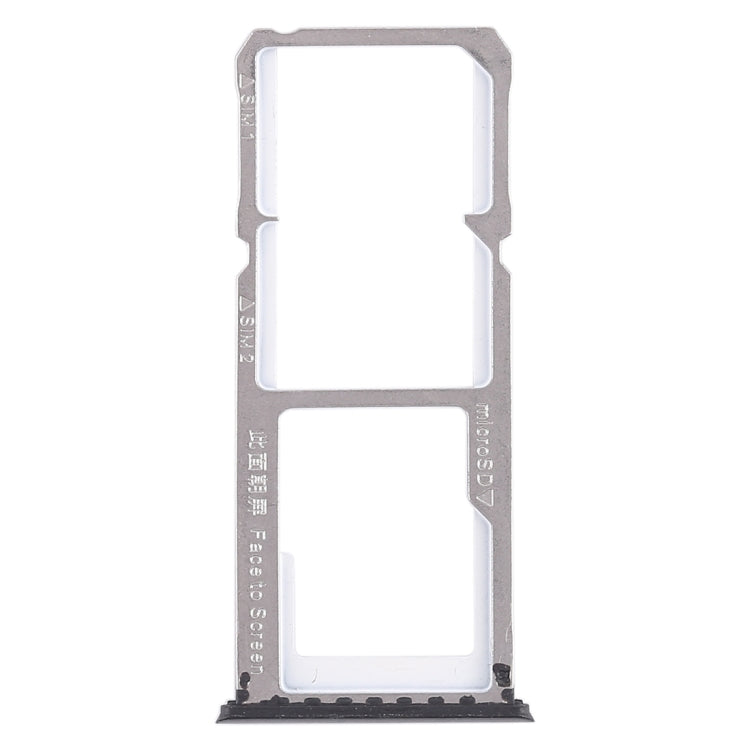 For OPPO A83 2 x SIM Card Tray + Micro SD Card Tray (Black) - free shipping - PMC TechLife - Order now!