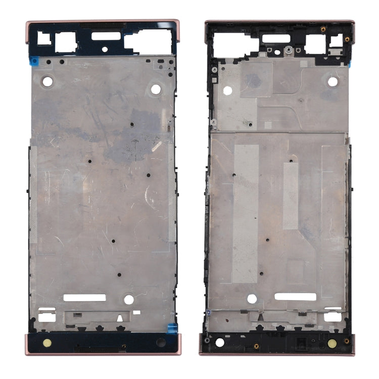 for Sony Xperia XA1 Front Housing LCD Frame Bezel Plate(Rose Gold) - Frame Bezel Plate by PMC TechLife | Online Shopping South Africa | PMC TechLife