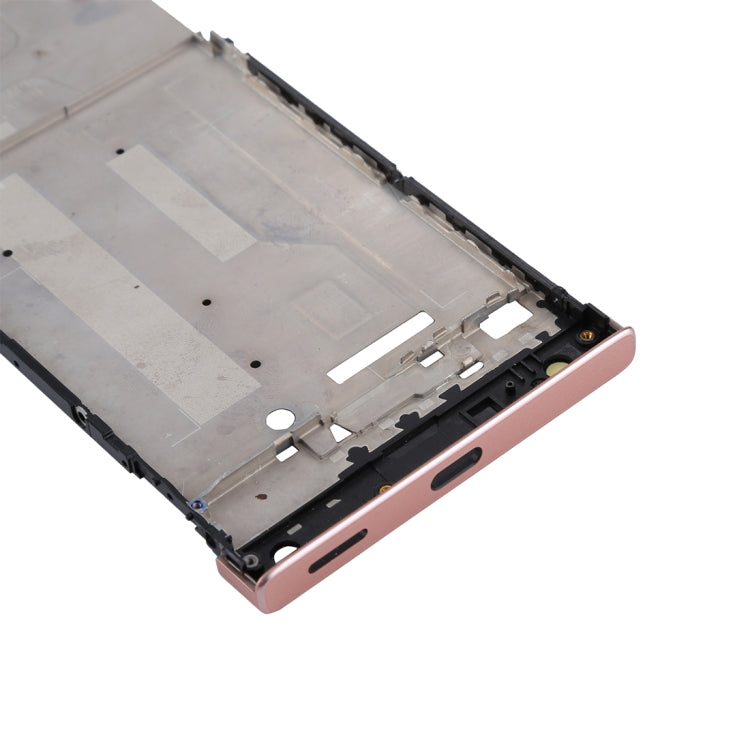 for Sony Xperia XA1 Front Housing LCD Frame Bezel Plate(Rose Gold) - Frame Bezel Plate by PMC TechLife | Online Shopping South Africa | PMC TechLife