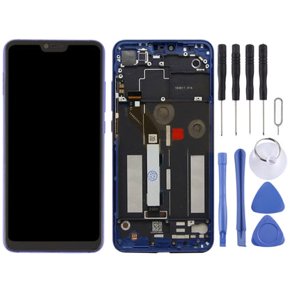 TFT LCD Screen for Xiaomi Mi 8 Lite Digitizer Full Assembly with Frame(Blue) - LCD Screen by PMC Jewellery | Online Shopping South Africa | PMC Jewellery