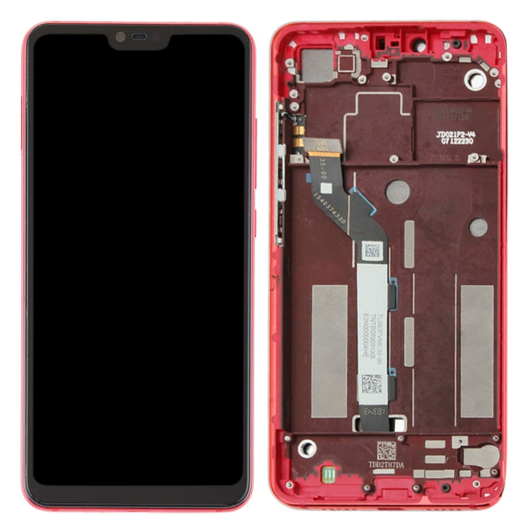 TFT LCD Screen for Xiaomi Mi 8 Lite Digitizer Full Assembly with Frame(Red) - LCD Screen by PMC Jewellery | Online Shopping South Africa | PMC Jewellery