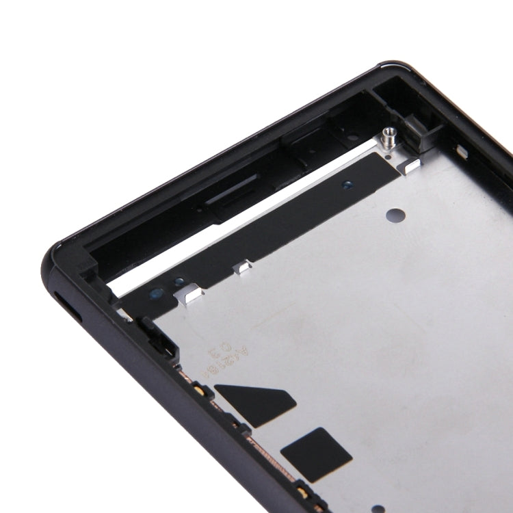 Single SIM Front Housing LCD Frame Bezel for Sony Xperia Z3(Black) - Frame Bezel Plate by PMC TechLife | Online Shopping South Africa | PMC TechLife