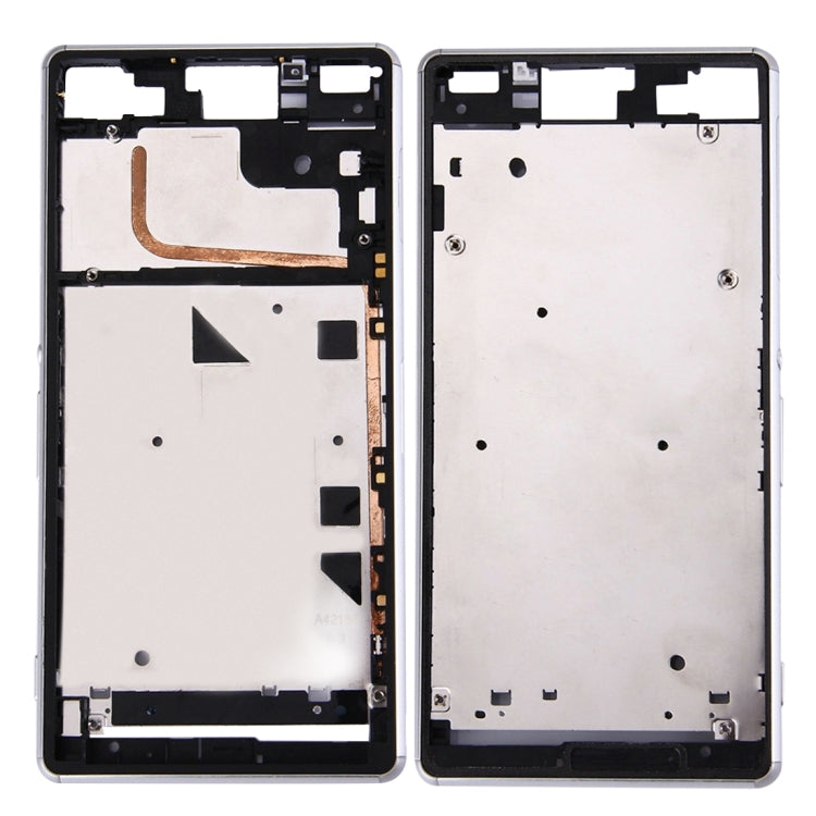 Single SIM Front Housing LCD Frame Bezel for Sony Xperia Z3(White) - Frame Bezel Plate by PMC TechLife | Online Shopping South Africa | PMC TechLife