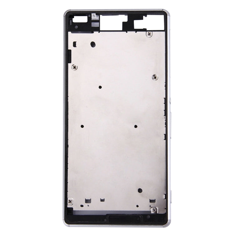 Single SIM Front Housing LCD Frame Bezel for Sony Xperia Z3(White) - Frame Bezel Plate by PMC TechLife | Online Shopping South Africa | PMC TechLife