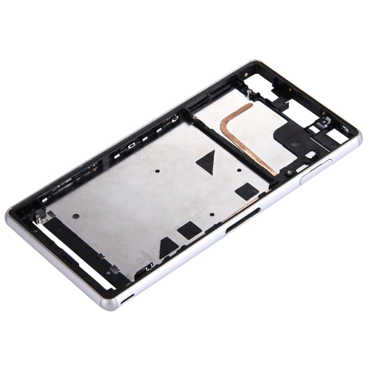 Single SIM Front Housing LCD Frame Bezel for Sony Xperia Z3(White) - Frame Bezel Plate by PMC TechLife | Online Shopping South Africa | PMC TechLife