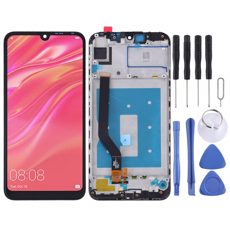 OEM LCD Screen for Huawei Y7 Prime (2019) Digitizer Full Assembly with Frame (Black) - free shipping - PMC TechLife - Order now!