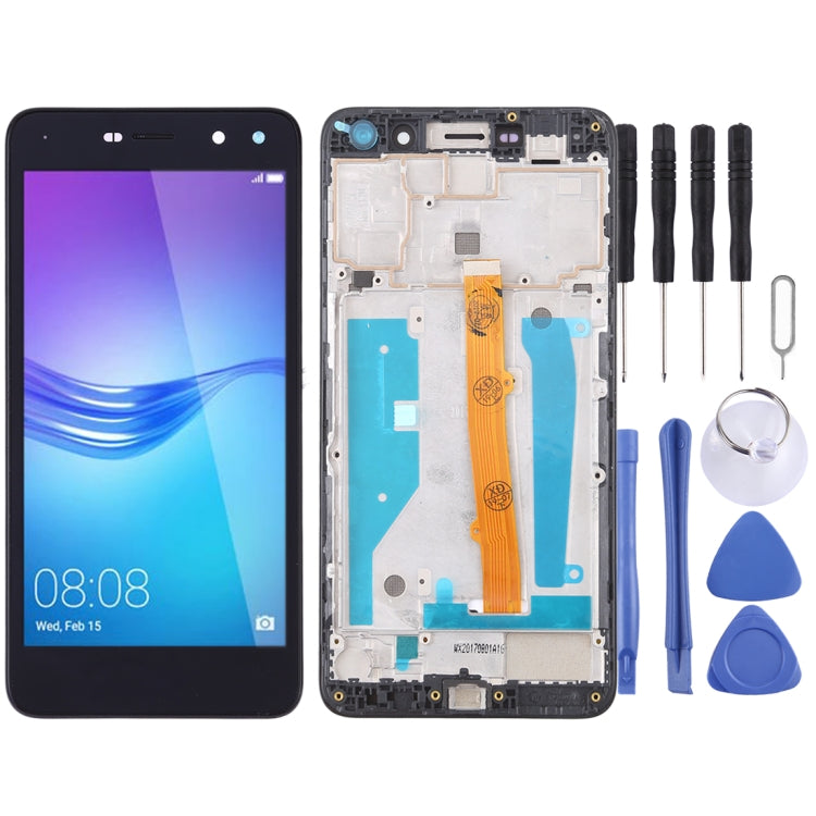 OEM LCD Screen for Huawei Y5 (2017) Digitizer Full Assembly with Frame (Black) - free shipping - PMC TechLife - Order now!