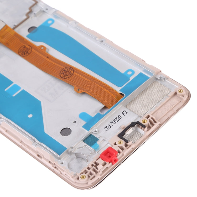 OEM LCD Screen for Huawei Y5 (2017) Digitizer Full Assembly with Frame (Gold) - free shipping - PMC TechLife - Order now!