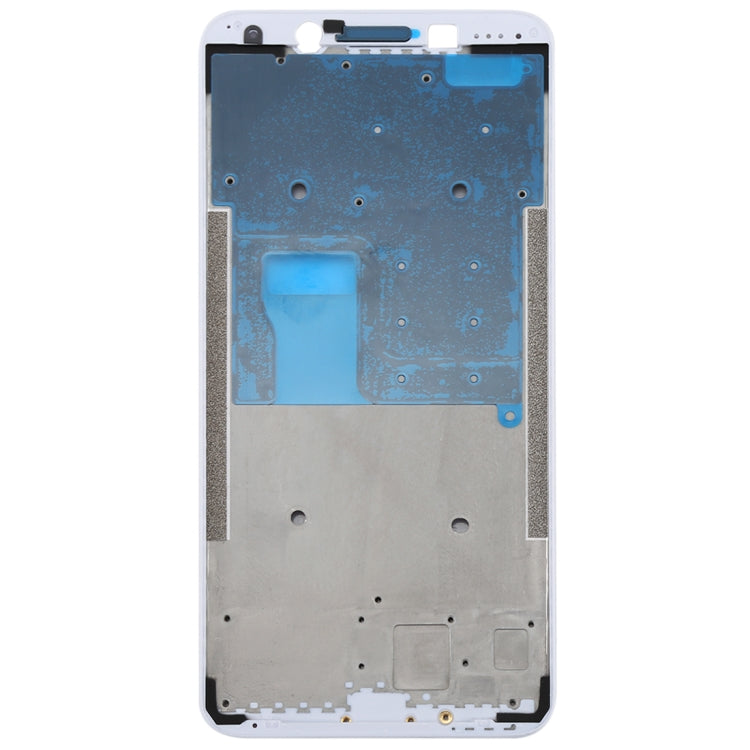 For OPPO A73 / F5 Front Housing LCD Frame Bezel Plate  (White) - Frame Bezel Plate by PMC TechLife | Online Shopping South Africa | PMC TechLife