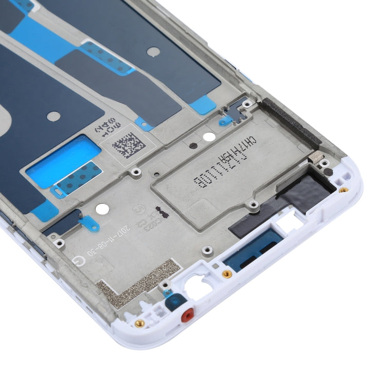 For OPPO A73 / F5 Front Housing LCD Frame Bezel Plate  (White) - Frame Bezel Plate by PMC TechLife | Online Shopping South Africa | PMC TechLife