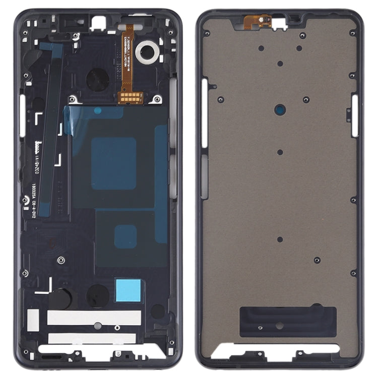 Front Housing LCD Frame Bezel Plate for LG G7 ThinQ / G710 (Black) - For LG by PMC TechLife | Online Shopping South Africa | PMC TechLife