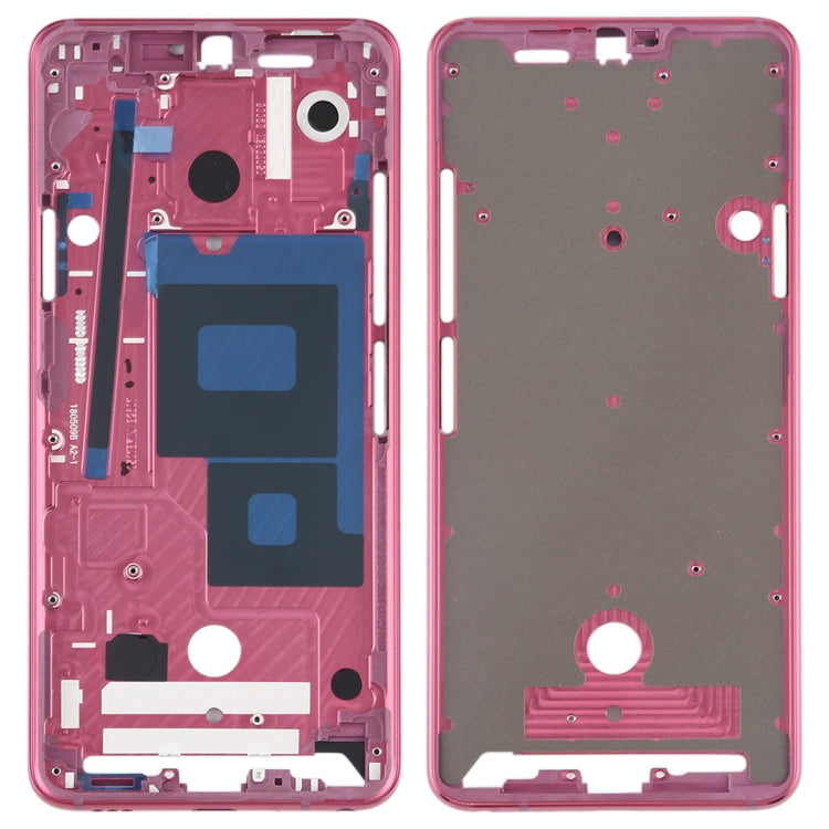 Front Housing LCD Frame Bezel Plate for LG G7 ThinQ / G710 (Pink) - For LG by PMC TechLife | Online Shopping South Africa | PMC TechLife