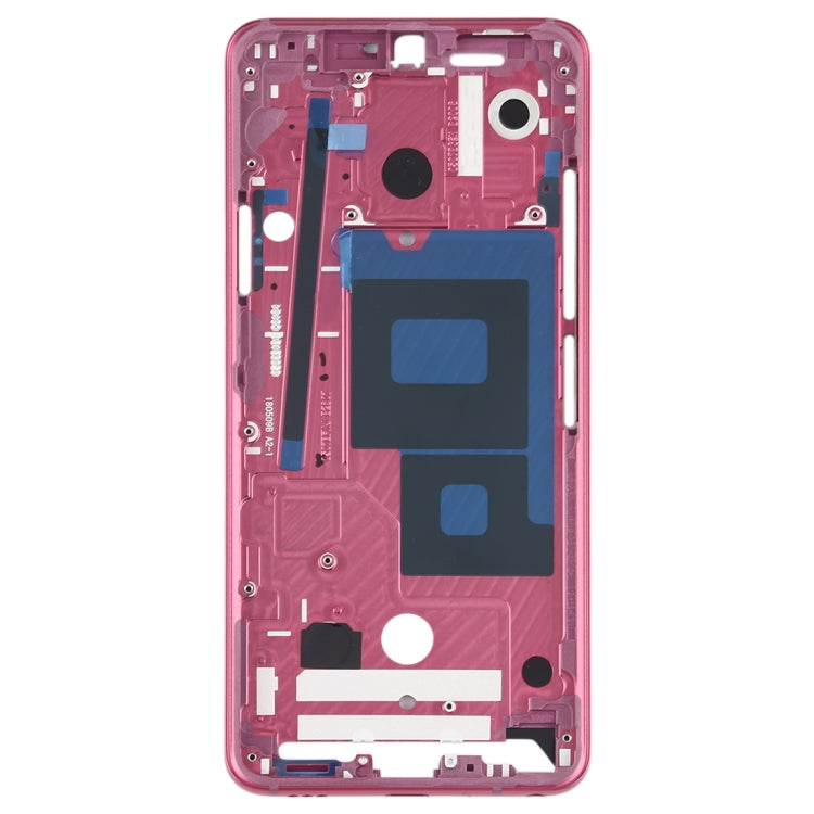 Front Housing LCD Frame Bezel Plate for LG G7 ThinQ / G710 (Pink) - For LG by PMC TechLife | Online Shopping South Africa | PMC TechLife