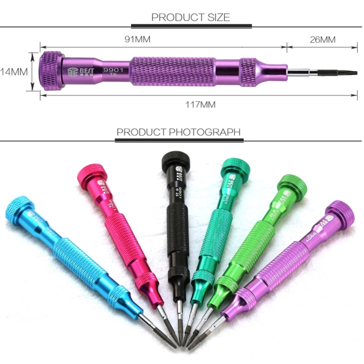 6 in 1 Precision Screwdriver Set Magnetic Electronic Screwdrivers Set for Mobile Phone Notebook Laptop Tablet - Screwdriver Set by BEST | Online Shopping South Africa | PMC Jewellery