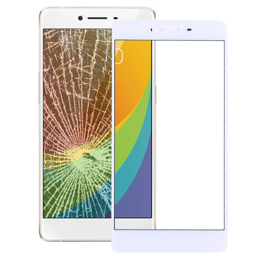 For OPPO R7s Front Screen Outer Glass Lens (White) - Outer Glass Lens by PMC Jewellery | Online Shopping South Africa | PMC Jewellery