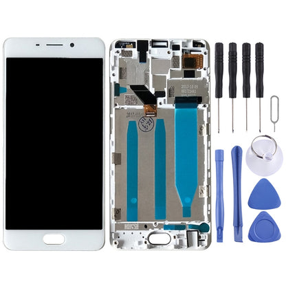 TFT LCD Screen for Meizu M6 Note Digitizer Full Assembly with Frame(White) - LCD Screen by PMC Jewellery | Online Shopping South Africa | PMC Jewellery