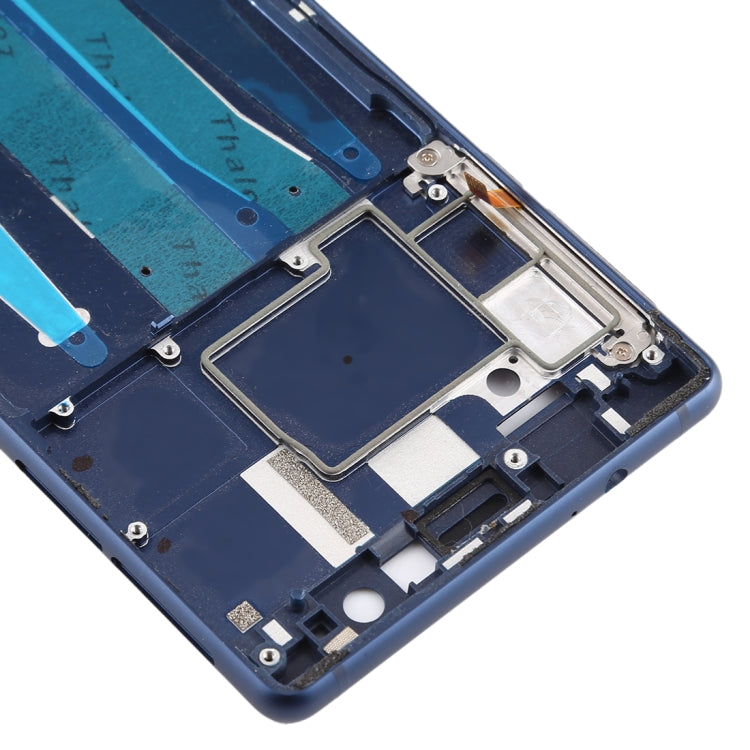 Front Housing LCD Frame Bezel Plate for Nokia 3 / TA-1020 TA-1028 TA-1032 TA-1038 (Blue) - Full Housing Cover by PMC TechLife | Online Shopping South Africa | PMC TechLife